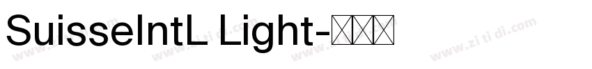 SuisseIntL Light字体转换